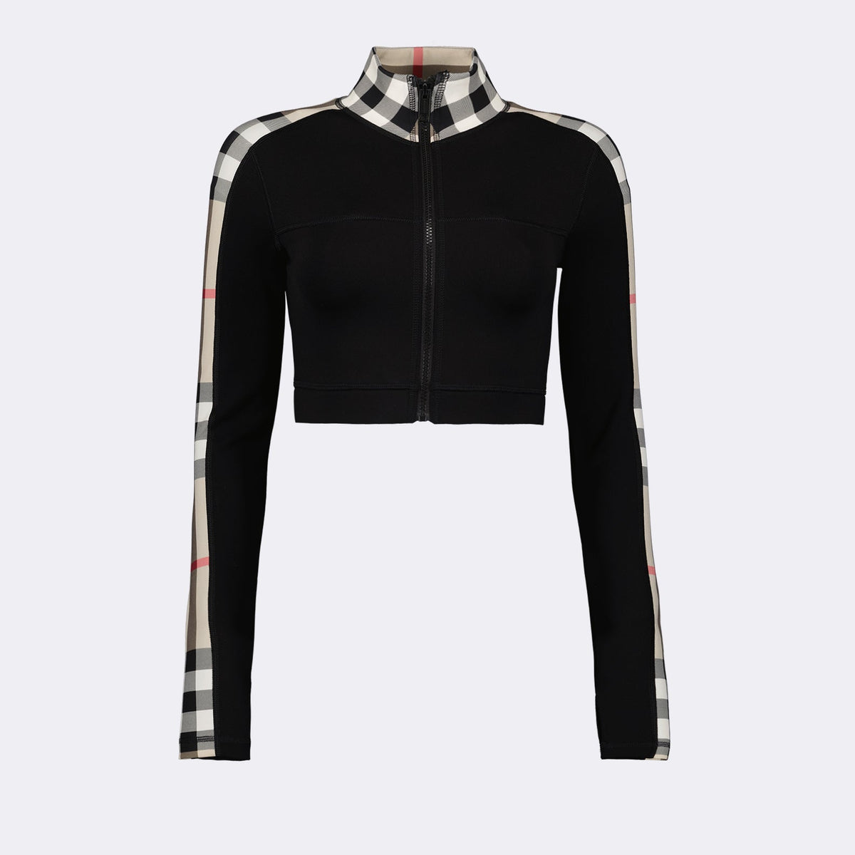 Zip-Up Cropped Top