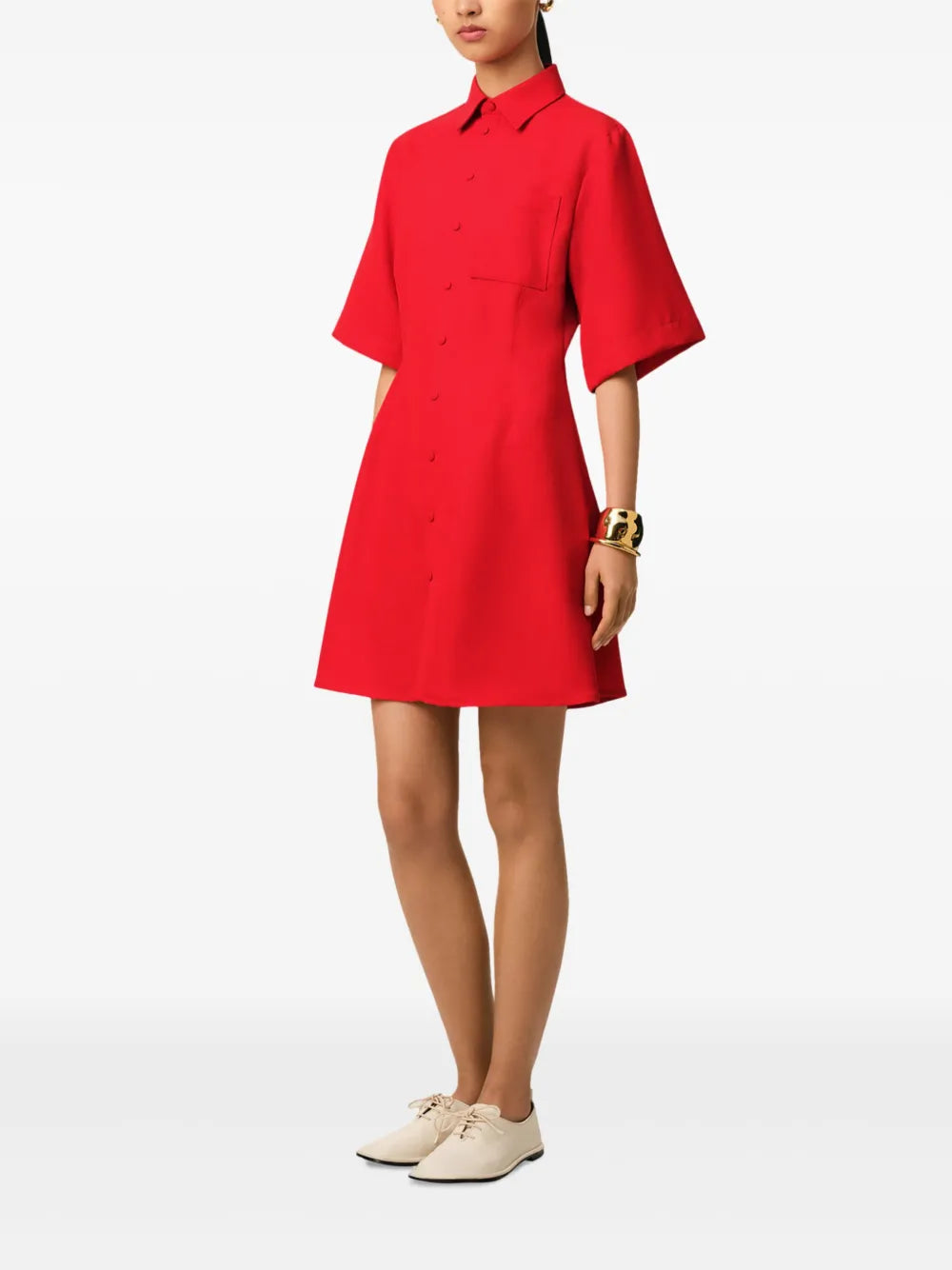 Shirt Dress in Wool