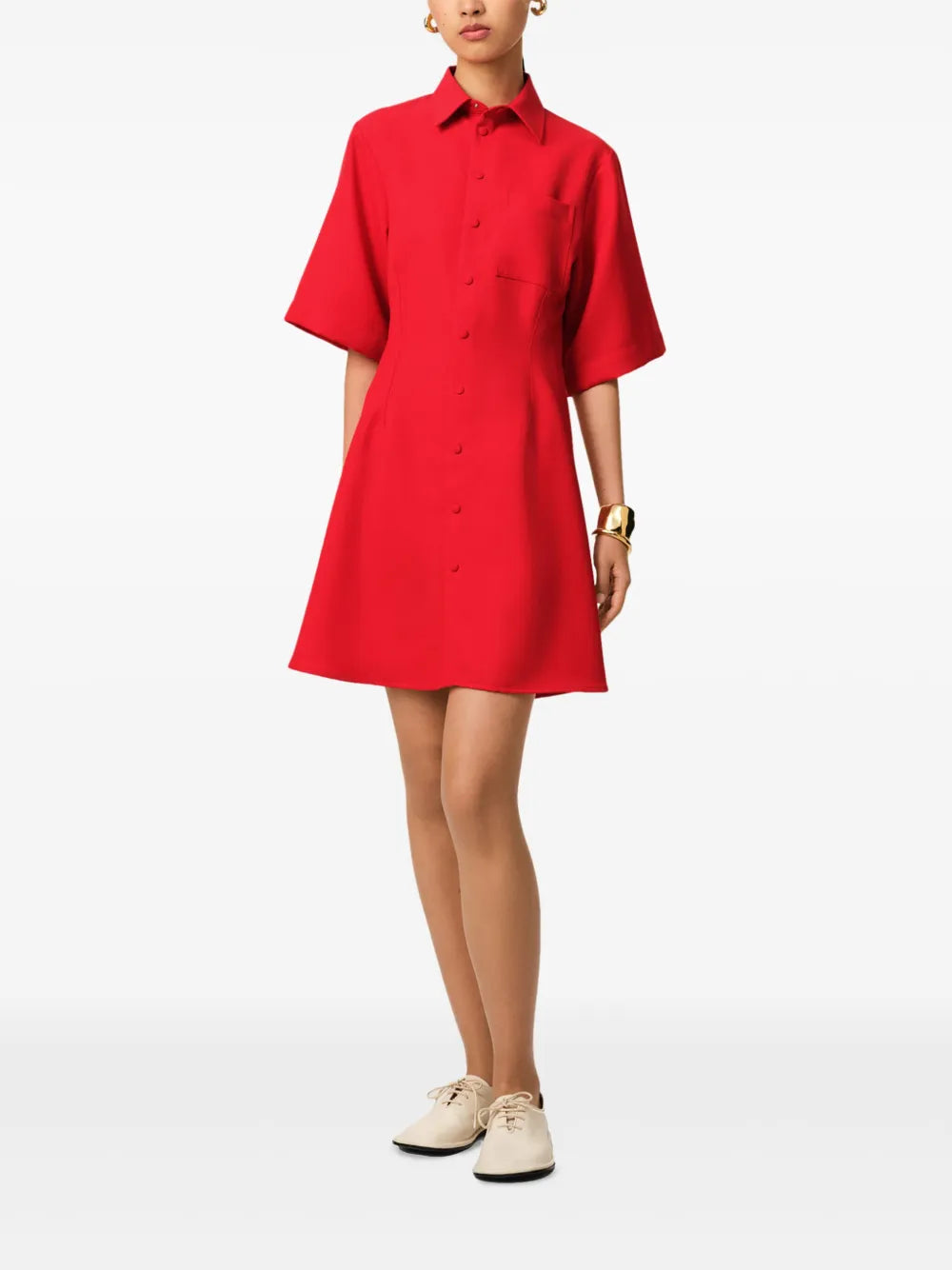 Shirt Dress in Wool