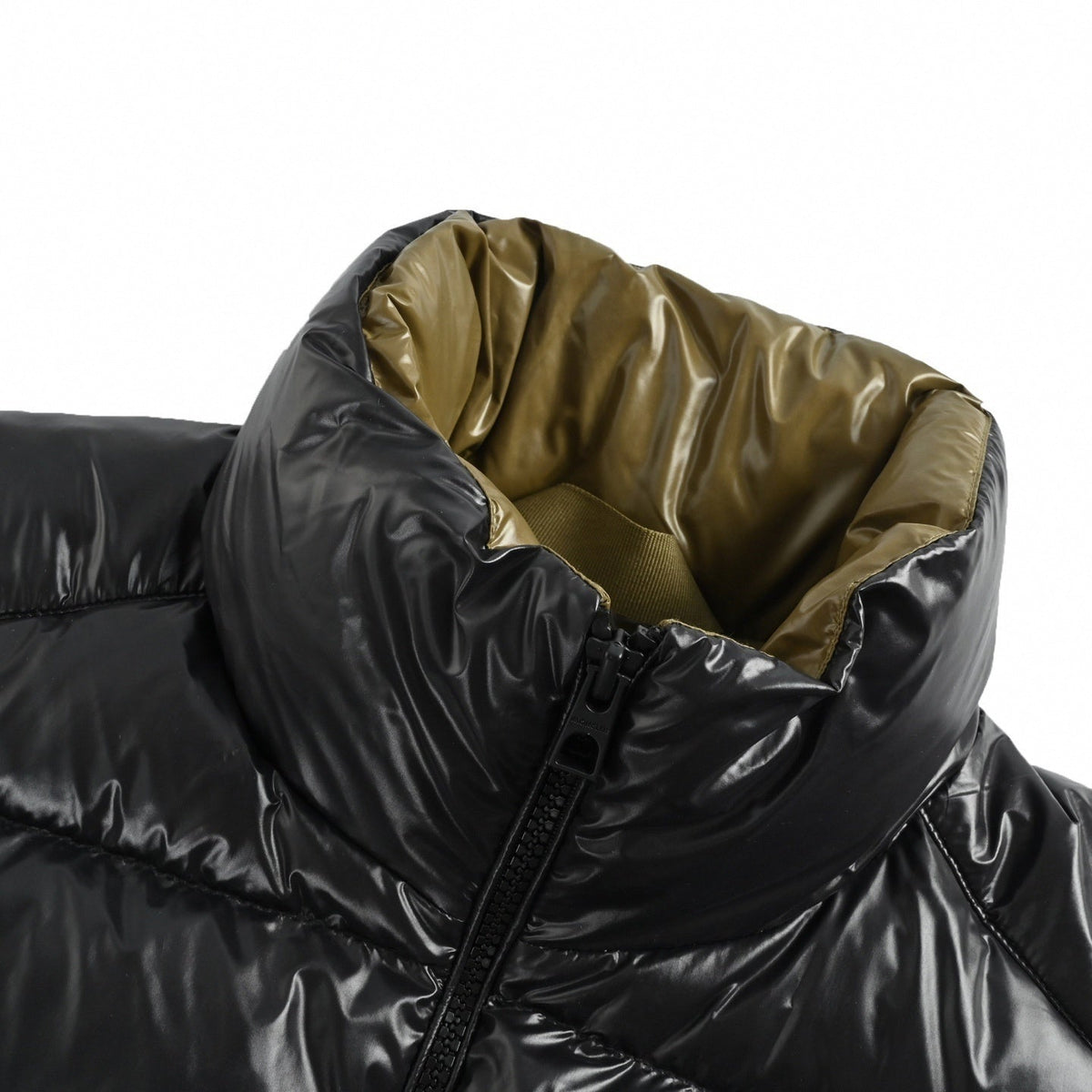 Logo-Patch High-Gloss Puffer Vest