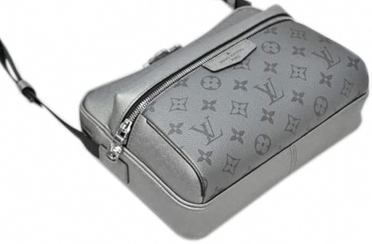 Outdoor Messenger Bag | Silver Monogram Eclipse