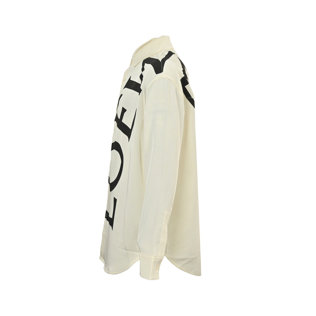 Logo Printed Silk Shirt