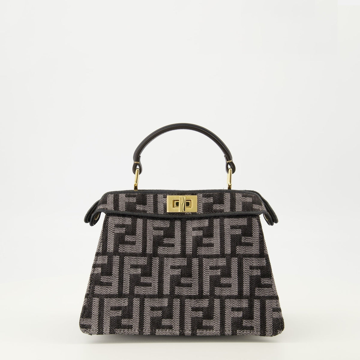 Peekabbo Nano Bag in FF Denim