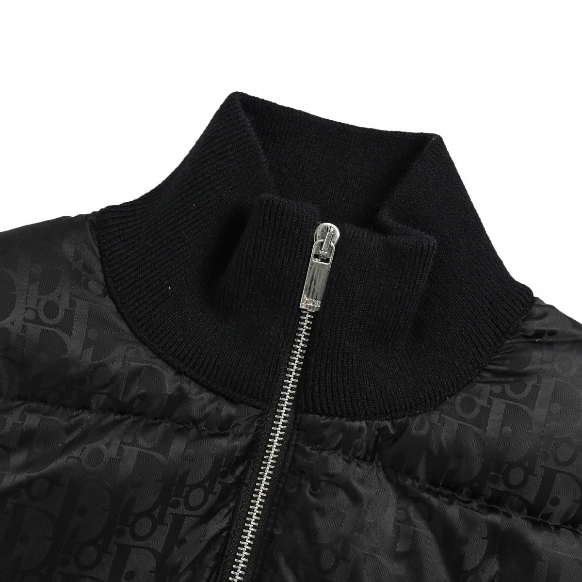 Oblique Monogram Down Cardigan | All-Black