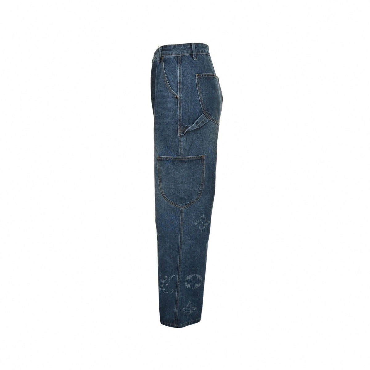 Monogram Gradient Denim Jeans | Vintage Blue