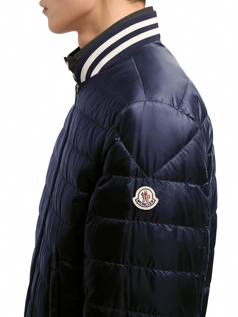 Reversible Padded Bomber Jacket | Dark Grey & Navy