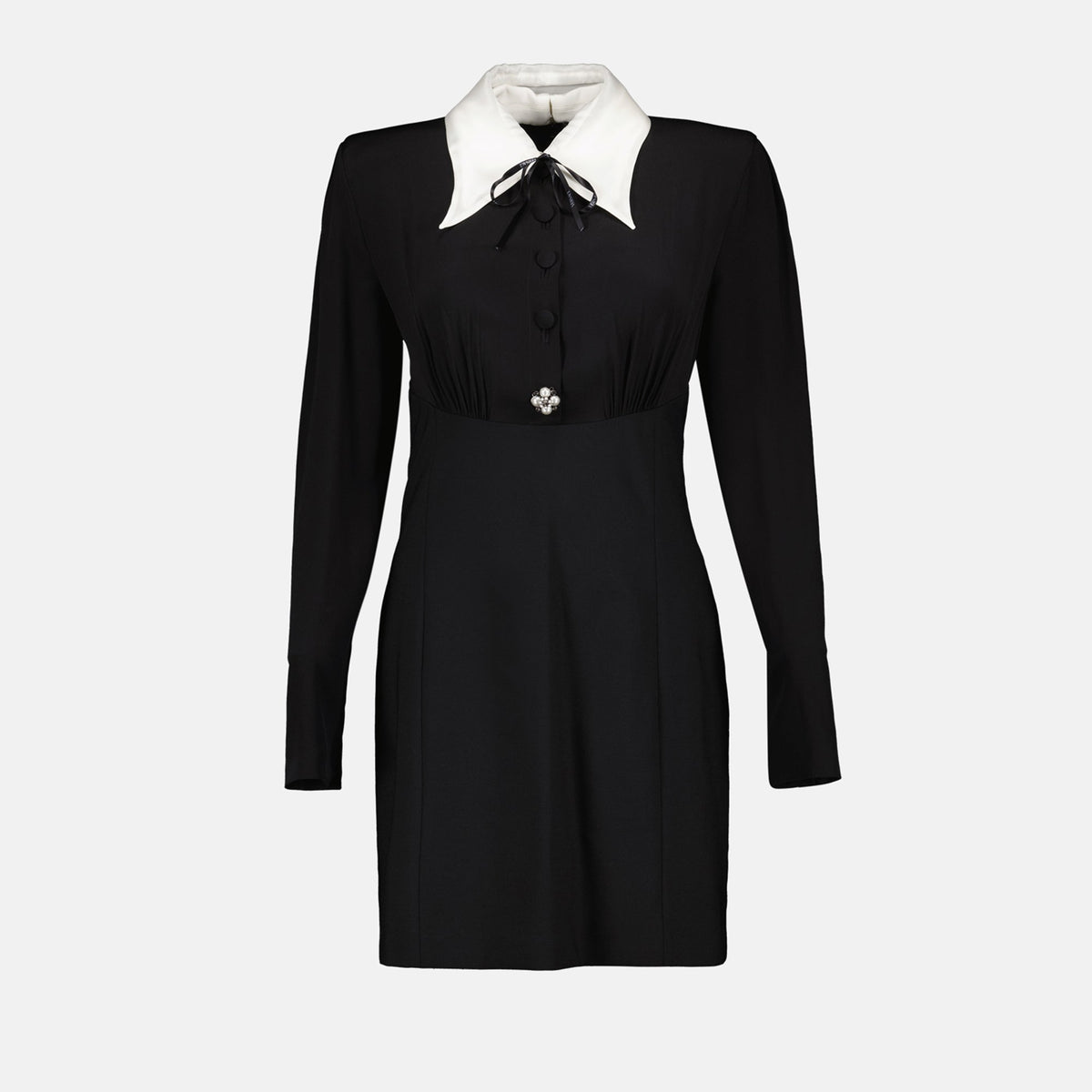 Mini Black Silk Dress