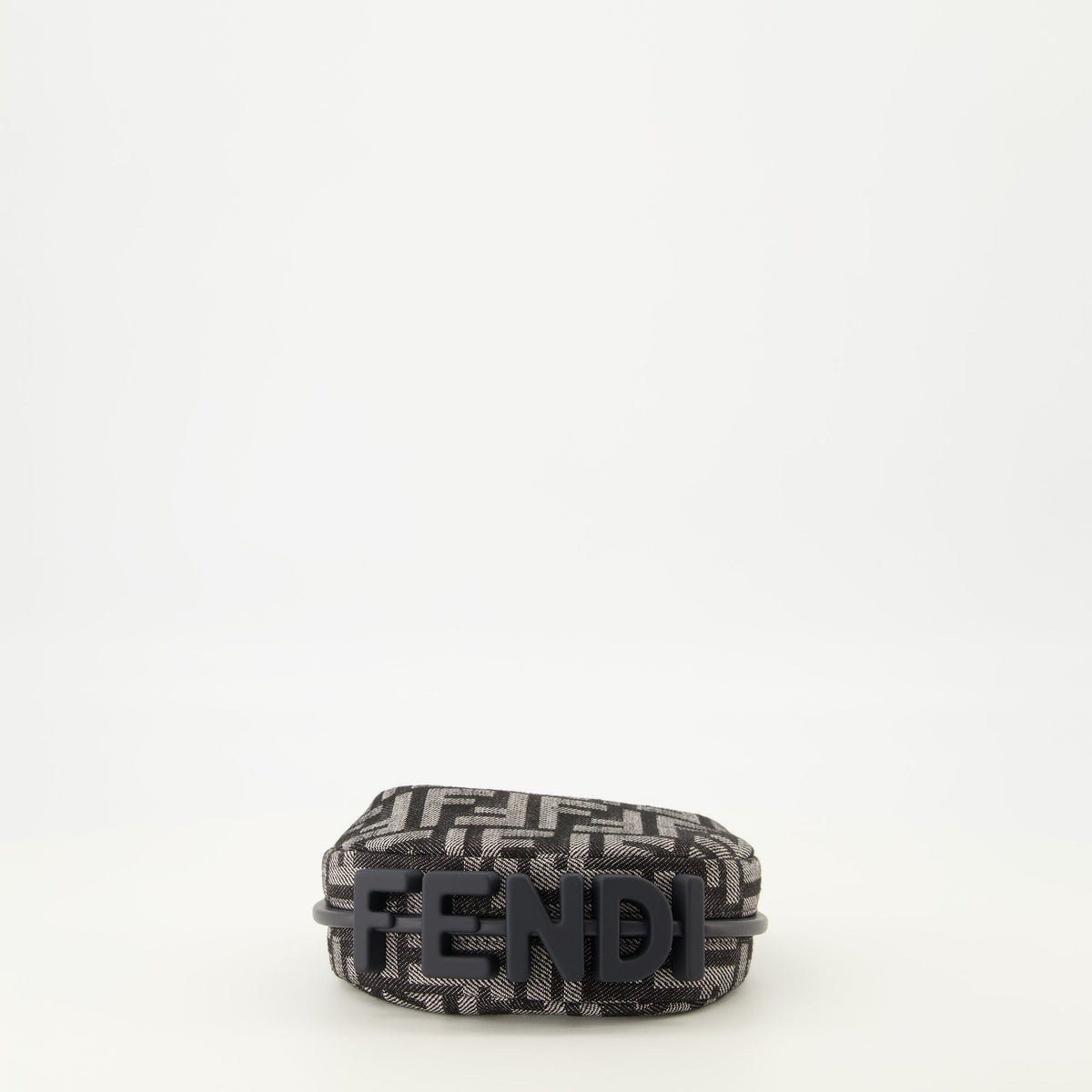 Fendigraphy Nano Bag in Gray Denim