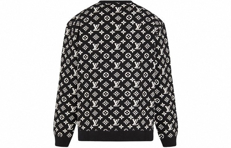 Monogram Jacquard Sweatshirt | Black & White