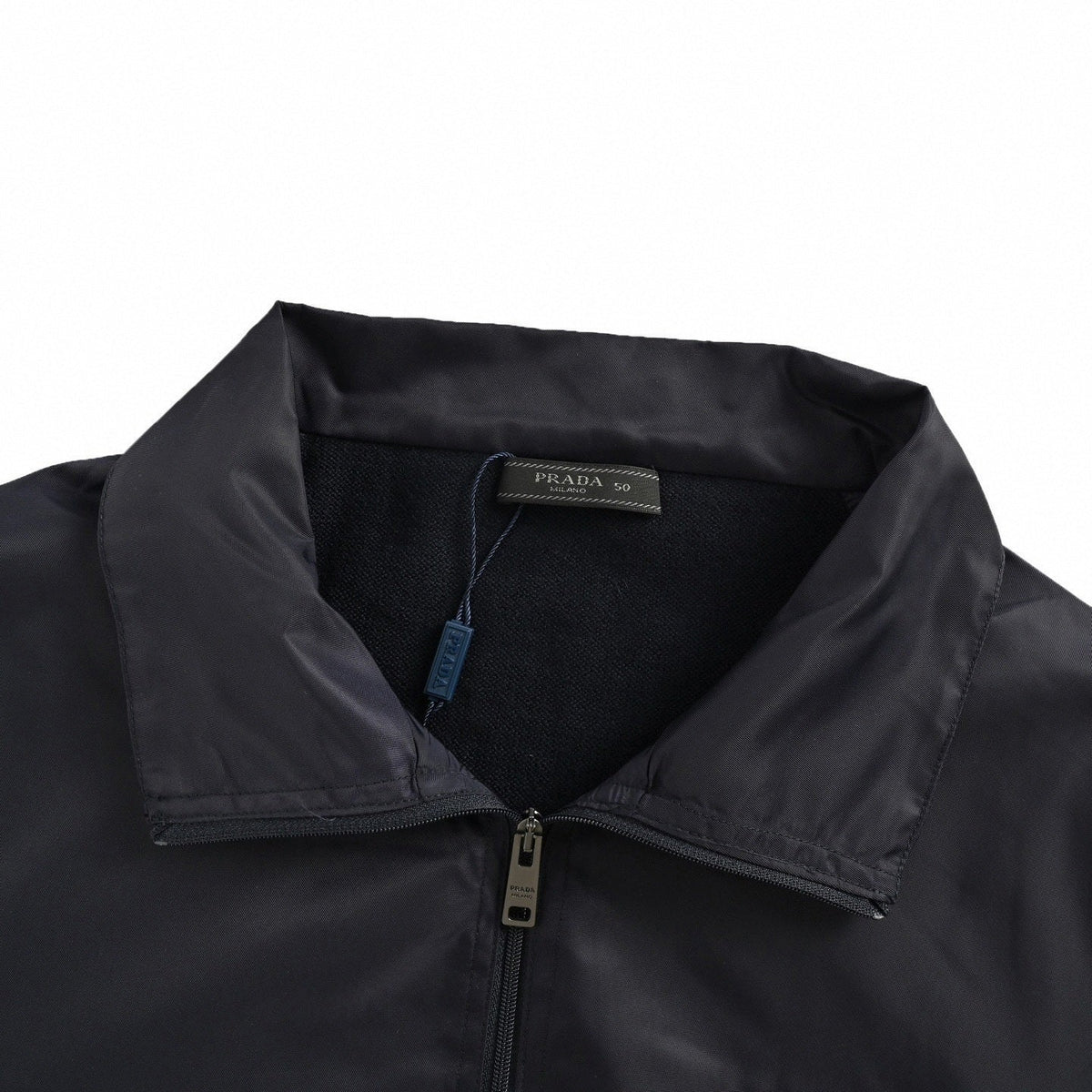 Re-Nylon Mixed-Media Hybrid Jacket | Navy Blue