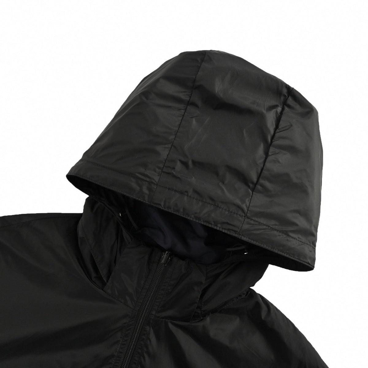 Re-Nylon Reversible Hooded Jacket | Black & Navy