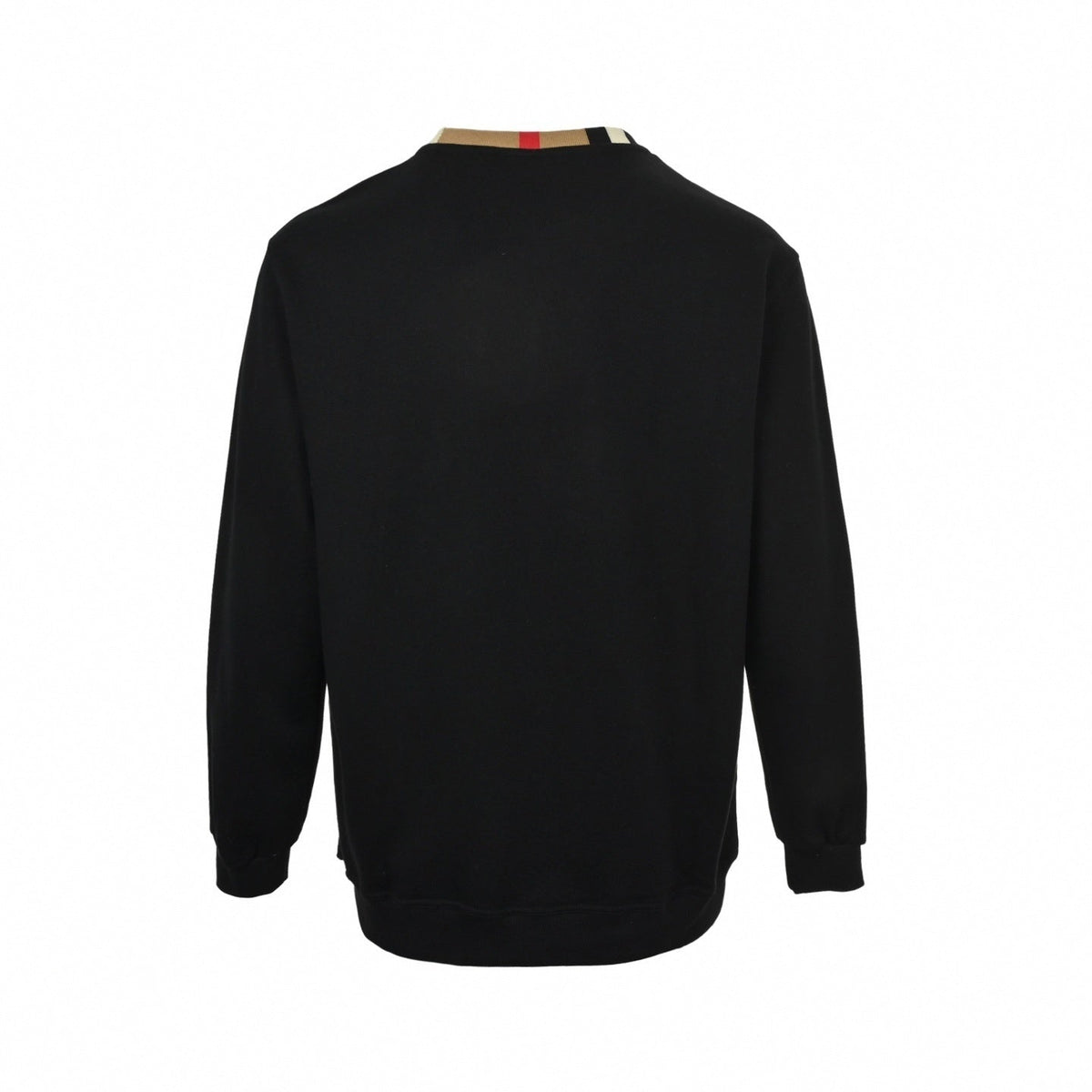 Icon Stripe Collar Cotton Sweatshirt