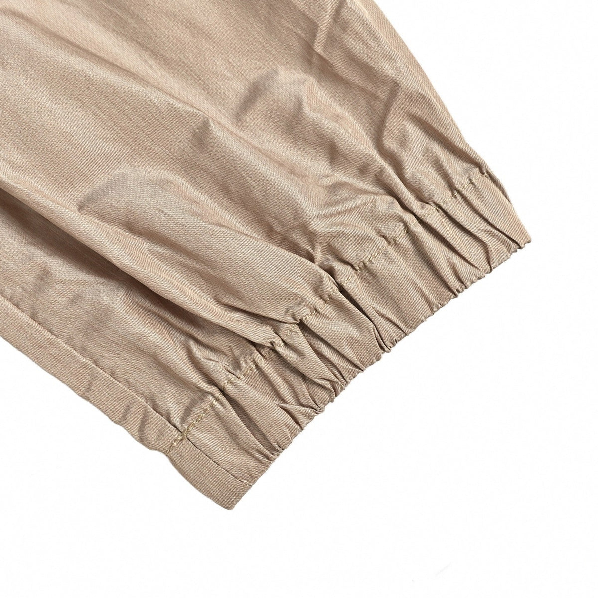 Gradient Check Windbreaker Jacket - Beige