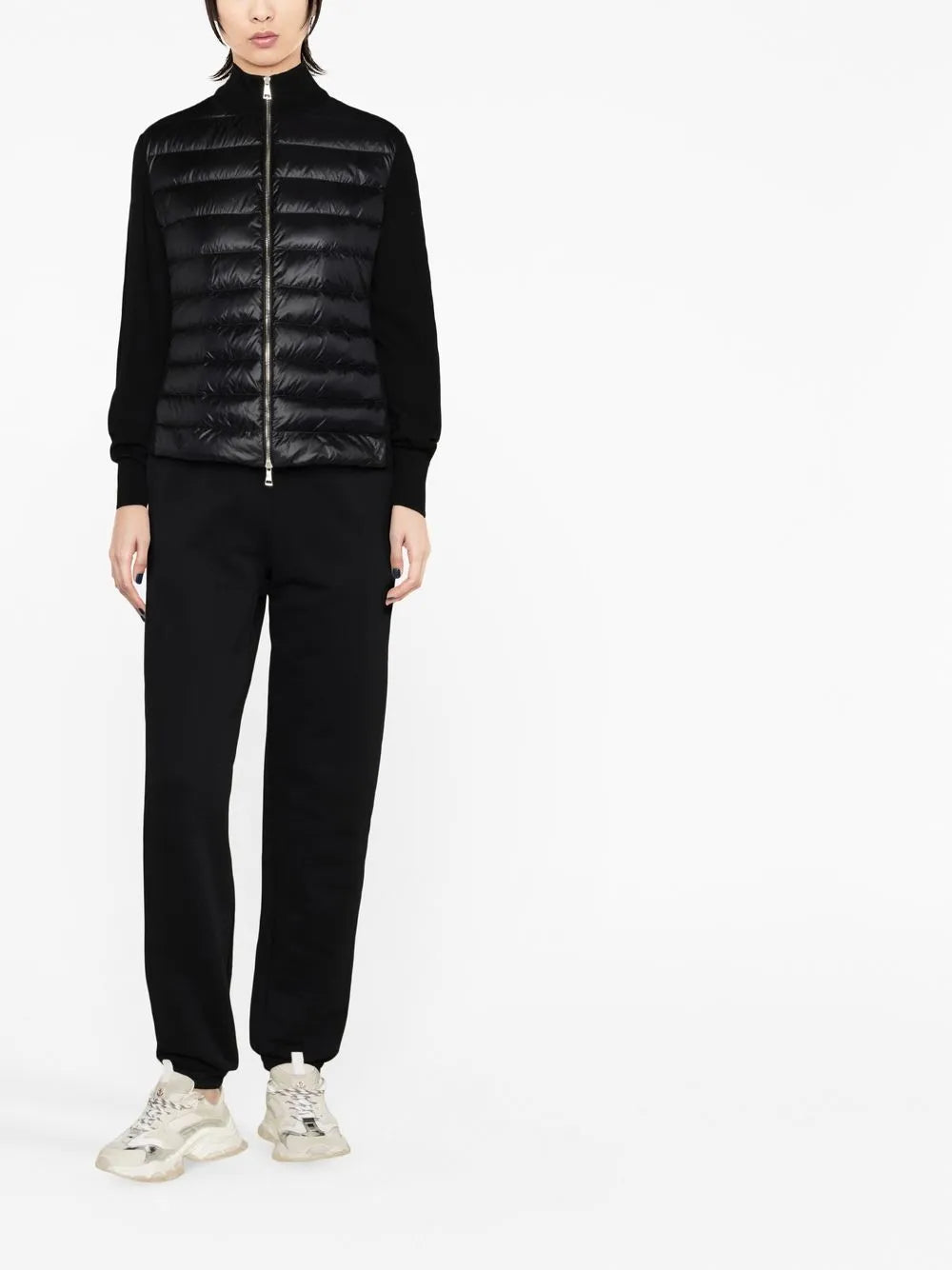 Two-tone quilted jacket