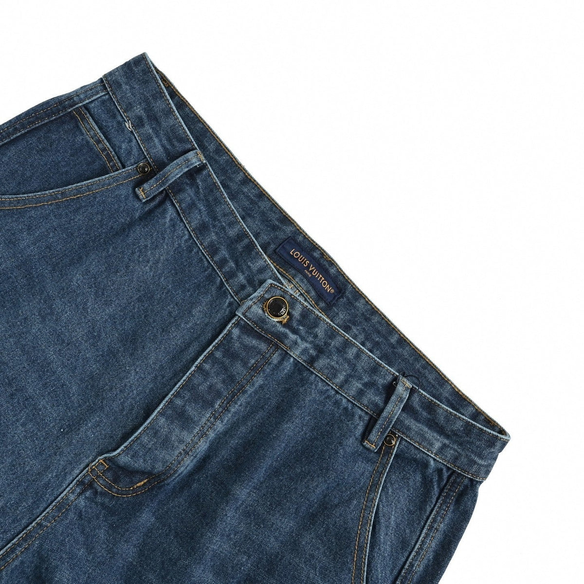 Monogram Gradient Denim Jeans | Vintage Blue