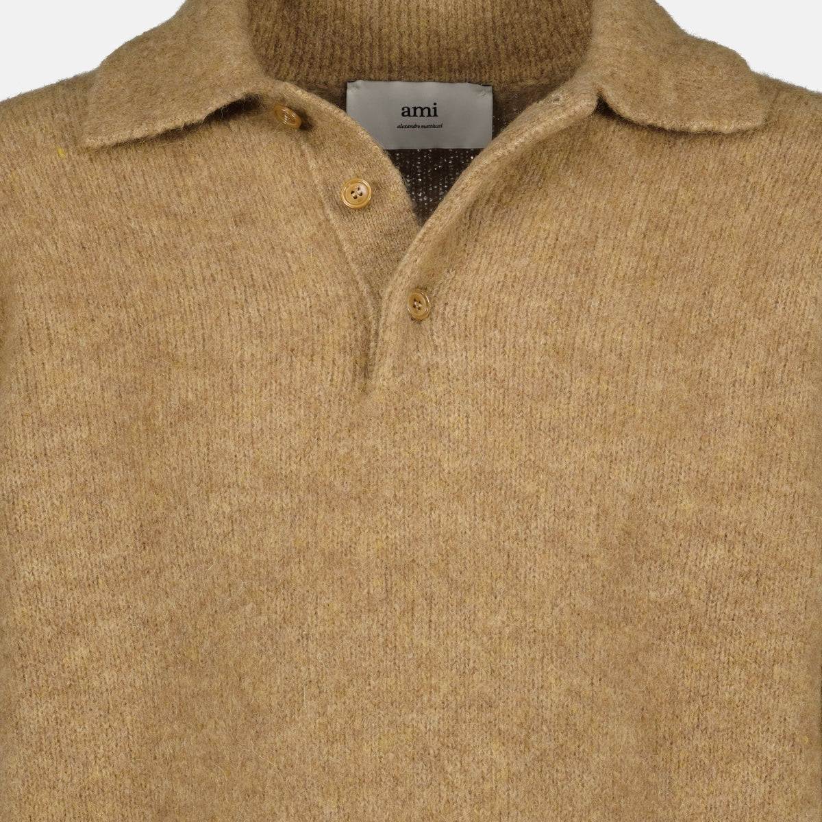 Brown Wool Polo