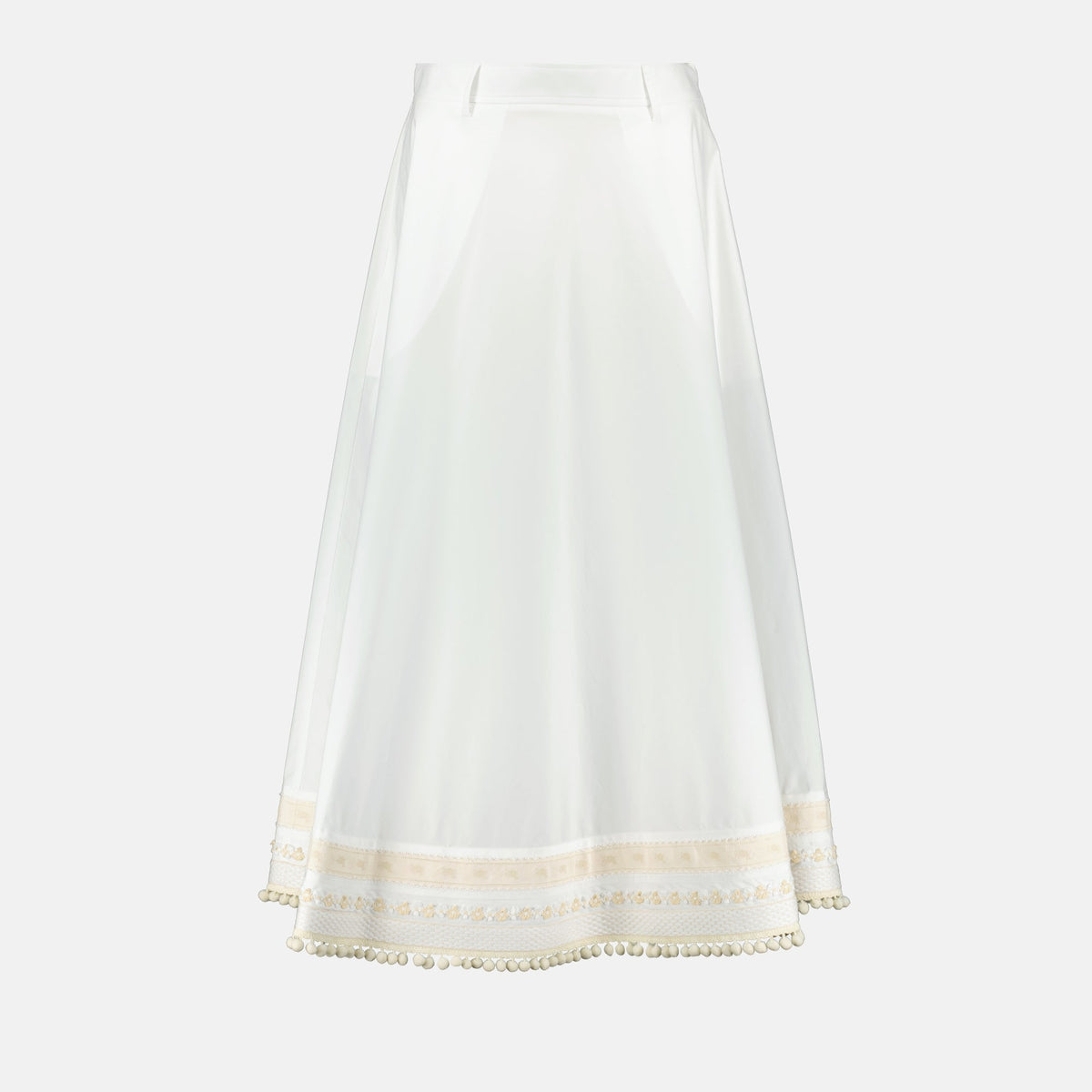 Long Poplin Skirt