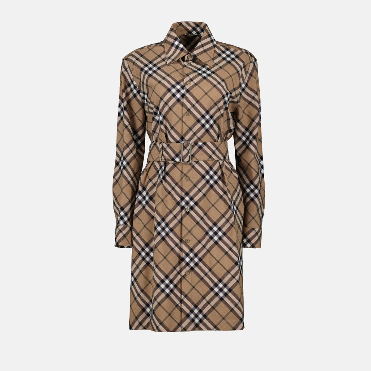 Checked Shirt Dress
