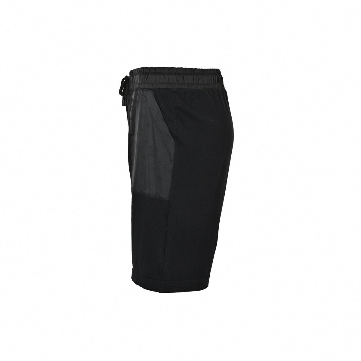 Monogram Panel Athletic Shorts | Black