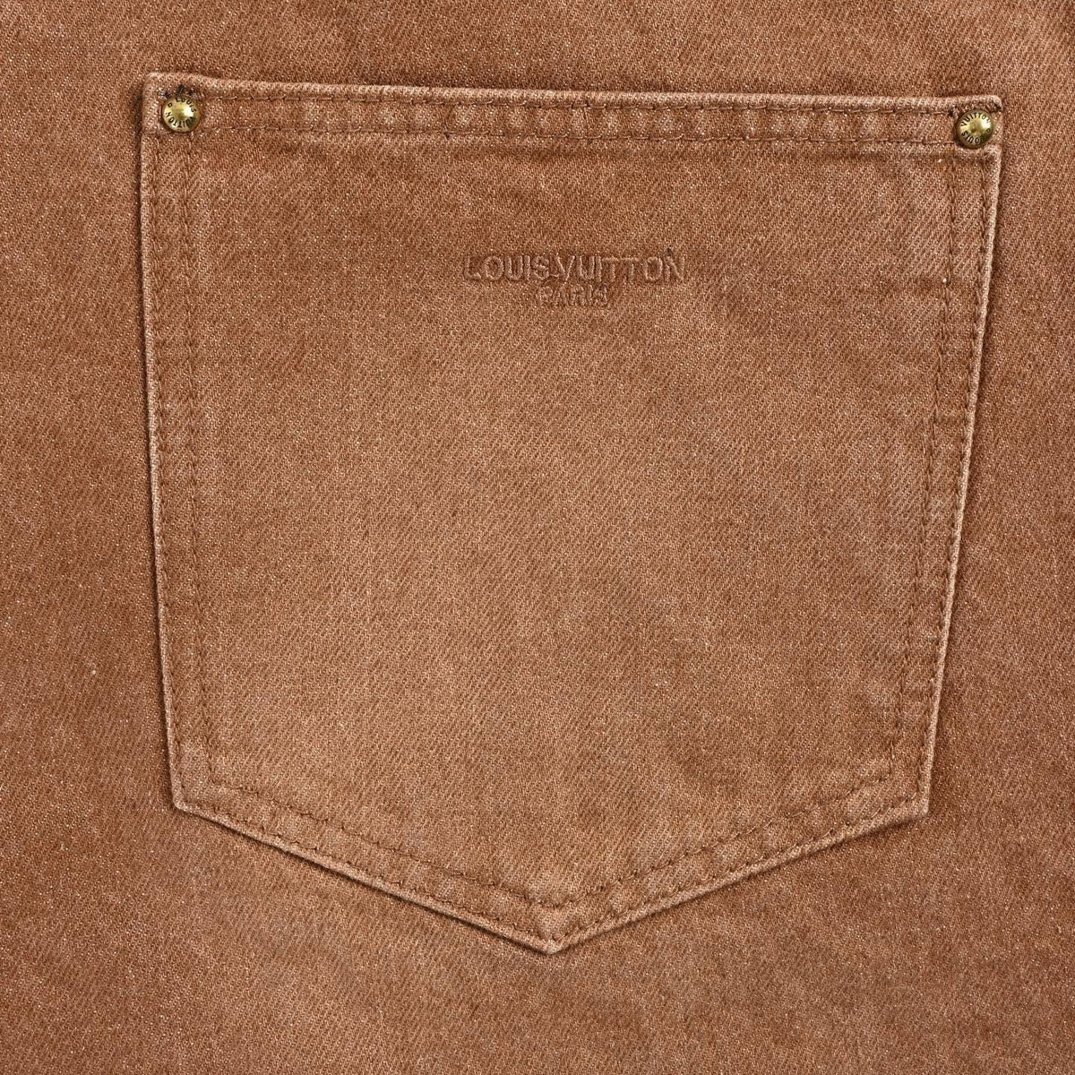 Washed Pleated Denim Shorts | Brown