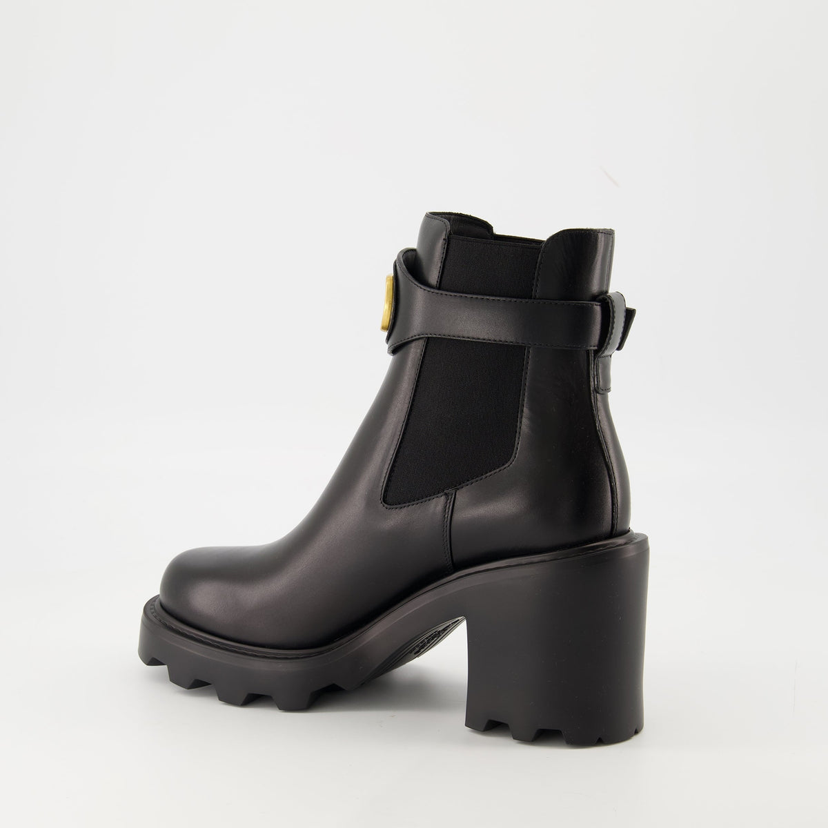 Beatle Heeled Ankle Boots