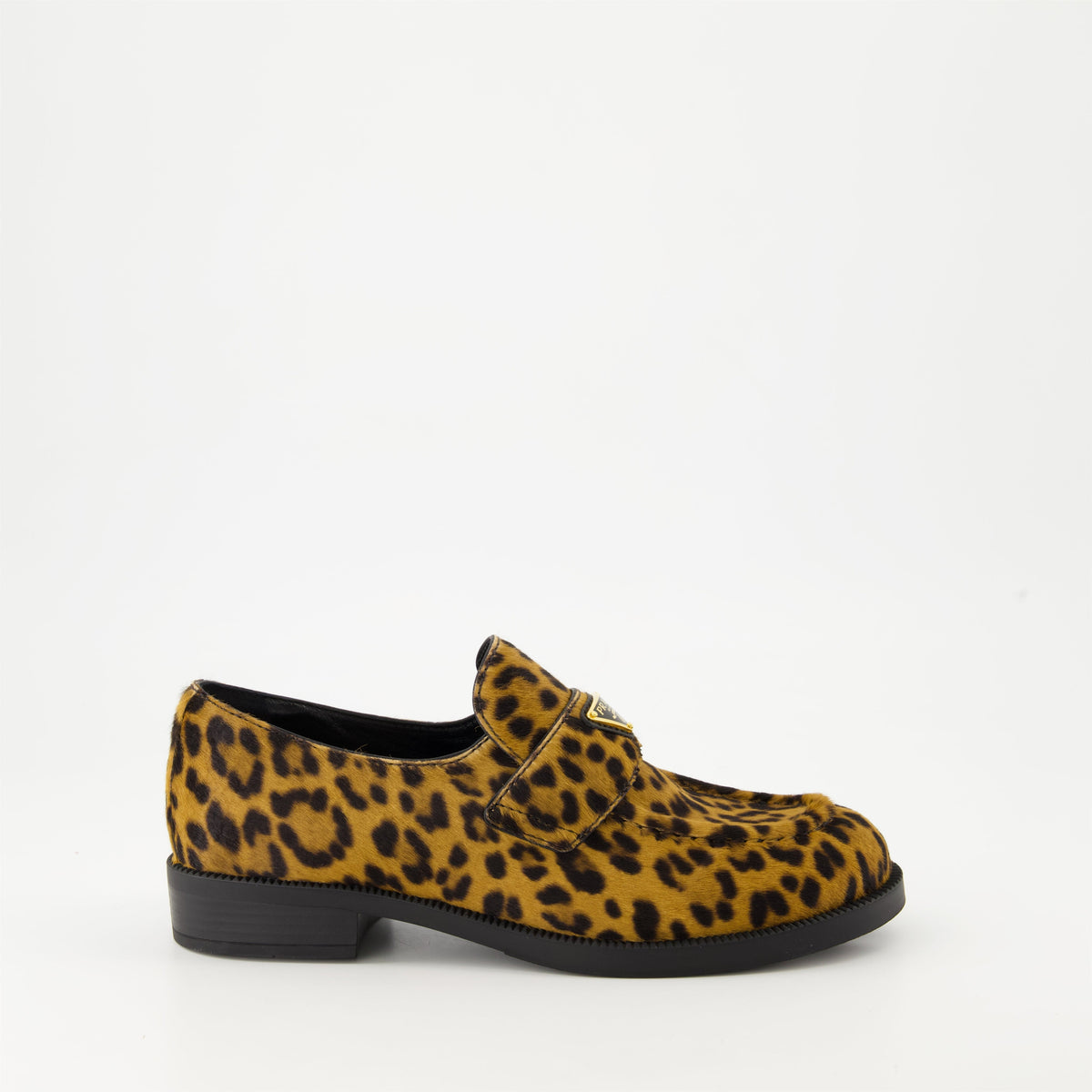 Leopard Velvet Loafers