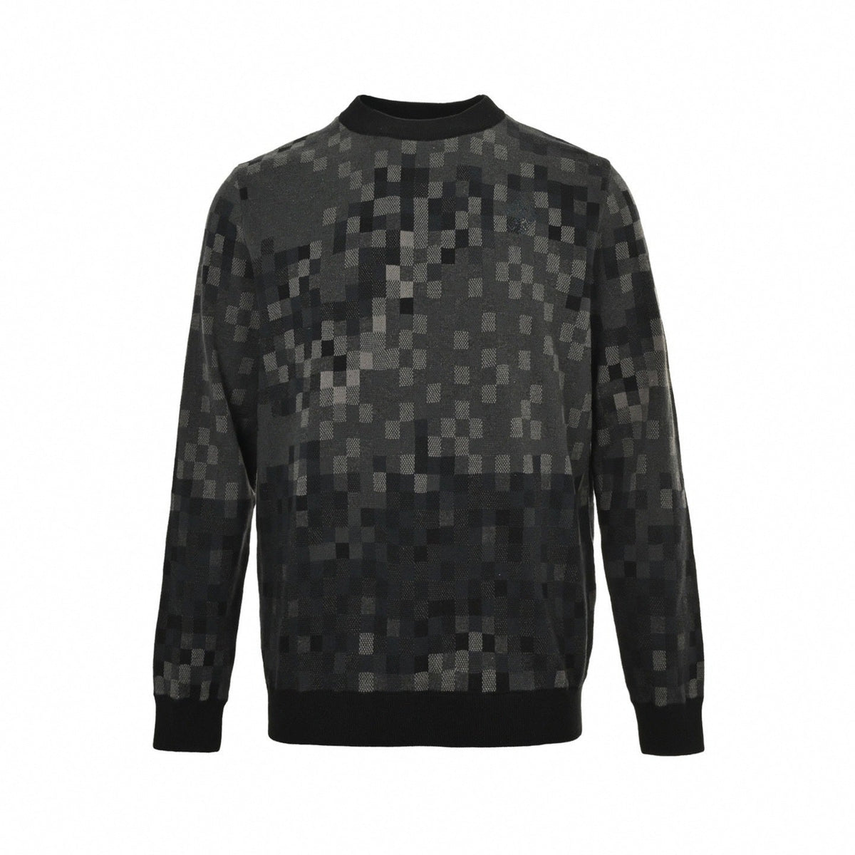 Pixelated Damier Gradient Crewneck