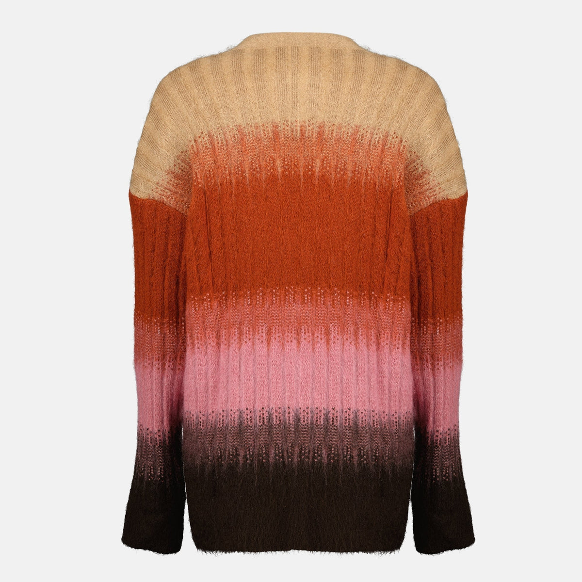 Multicolored Mohair and Wool Cardigan