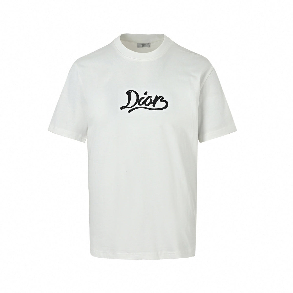Embroidered Script Logo T-Shirt | White