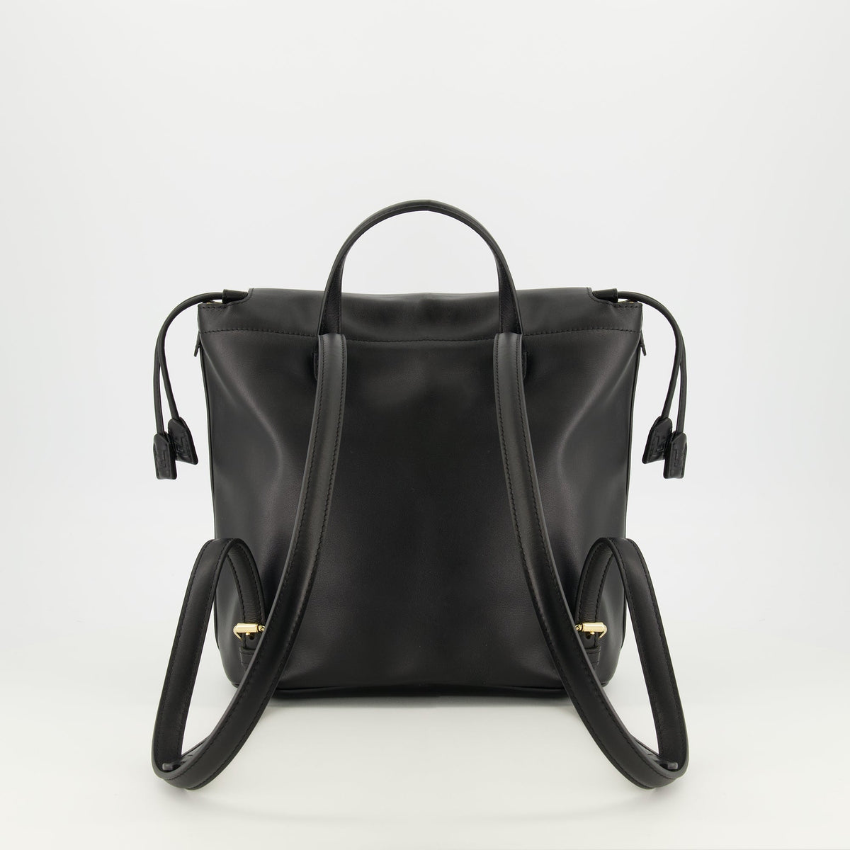 Black Leather Backpack