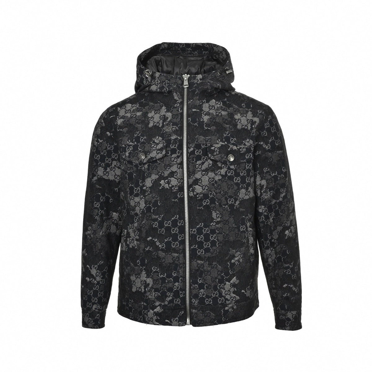 GG Camouflage Jacket | Black & Grey
