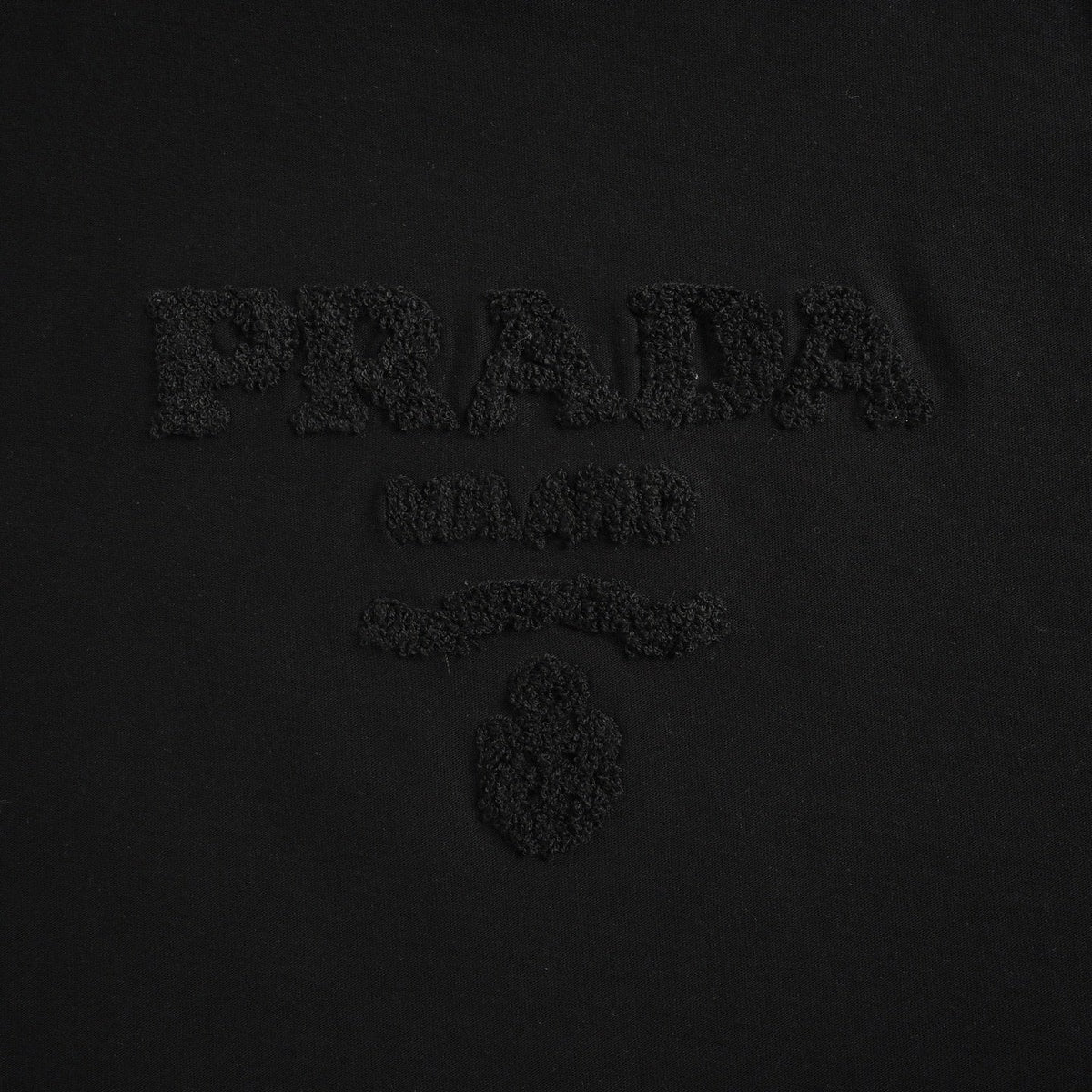 Tonal Terry Logo T-Shirt - Black